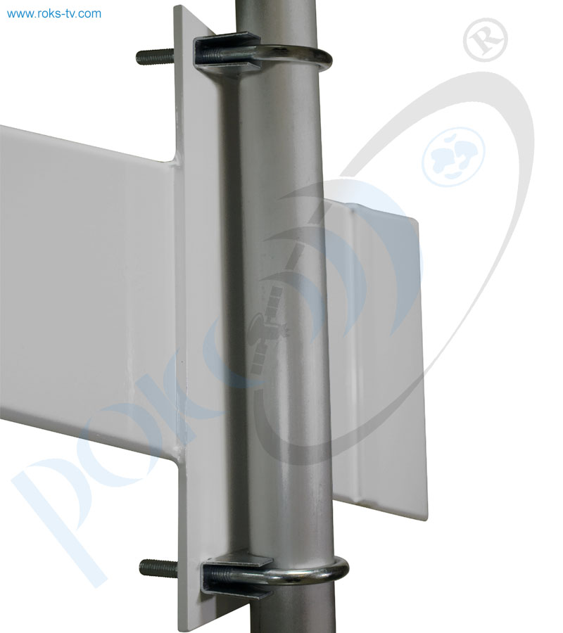 Long sector antenna ku band v pol 90 deg clamp